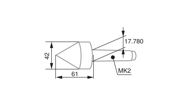 Zentrierspitze