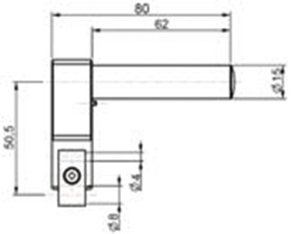 Orientabler Messeinsatzhalter